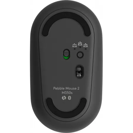 Мышь Logitech Pebble 2 M350S графитовый оптическая 1000dpi silent беспров. BT 2but (910-007015)