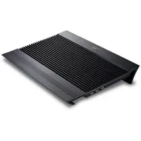 Подставка для ноутбука Deepcool N8 (DP-N24N-N8BK) 17" 380x278x55мм 25дБ 3xUSB 2x 140ммFAN 1244г алюминий черный