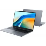 Ноутбук Huawei MateBook D 16 MCLG-X Core i5 13420H 16Gb SSD512Gb Intel UHD Graphics 16" IPS (1920x1200) noOS grey space WiFi BT Cam (53013YDL)