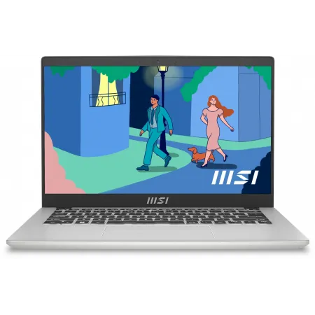 Ноутбук MSI Modern 14 C12MO-1086XRU Core i3 1215U 16Gb SSD512Gb Intel UHD Graphics 14" IPS FHD (1920x1080) Free DOS silver WiFi BT Cam (9S7-14J111-1086)