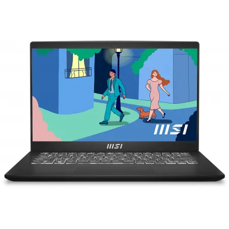 Ноутбук MSI Modern 14 C7M-238RU Ryzen 5 7530U 8Gb SSD512Gb AMD Radeon 14" IPS FHD (1920x1080) Windows 11 Home black WiFi BT Cam (9S7-14JK12-238)