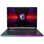 Ноутбук MSI Raider GE68 HX 14VHG-472RU Core i9 14900HX 32Gb SSD2Tb NVIDIA GeForce RTX4080 12Gb 16" IPS UHD+ (3840x2400) Windows 11 Home black WiFi BT Cam (9S7-15M131-472)