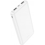 Мобильный аккумулятор Hoco J100 High-ranking 10000mAh 2.1A 2xUSB-A белый (J100 HIGH-RANKING WHITE)