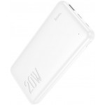 Мобильный аккумулятор Hoco J87 Tacker 10000mAh QC3.0/PD3.0 20W 3A USB-A/USB-C белый (J87 TACKER WHITE)