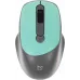 Мышь Defender Feam MM-296 бирюзовый оптическая 1600dpi silent беспров. USB 3but (52294)