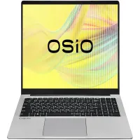 Ноутбук Osio FocusLine F160i-002 Core i3 1115G4 8Gb SSD512Gb Intel UHD Graphics 16.1" IPS FHD (1920x1080) Windows 11 Home grey WiFi BT Cam 6000mAh