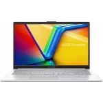 Ноутбук Asus Vivobook Go 15 E1504GA-BQ527 N-series N100 8Gb eMMC256Gb Intel UHD Graphics 15.6" IPS FHD (1920x1080) noOS silver WiFi BT Cam (90NB0ZT1-M00VB0)