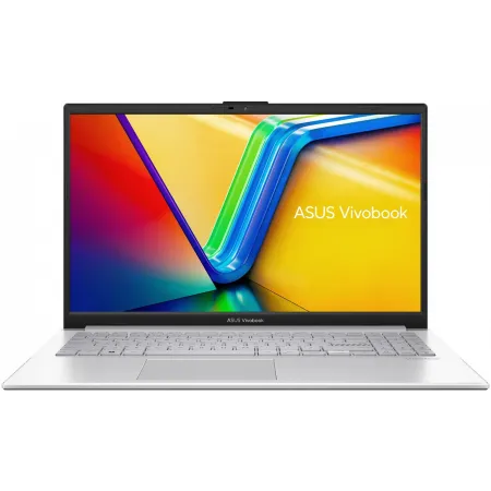 Ноутбук Asus Vivobook Go 15 E1504GA-BQ527 N-series N100 8Gb eMMC256Gb Intel UHD Graphics 15.6" IPS FHD (1920x1080) noOS silver WiFi BT Cam (90NB0ZT1-M00VB0)