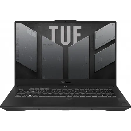 Ноутбук Asus TUF Gaming A17 FA707NU-HX070 Ryzen 5 7535HS 16Gb SSD1Tb NVIDIA GeForce RTX4050 6Gb 17.3" IPS FHD (1920x1080) noOS grey WiFi BT Cam (90NR0EF5-M00430)