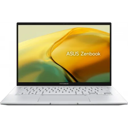 Ноутбук Asus Zenbook 14 UX3402VA-KP697 Core i5 13500H 16Gb SSD512Gb Intel Iris Xe graphics 14" IPS WQXGA (2560x1600) noOS silver WiFi BT Cam Bag (90NB10G6-M014Z0)