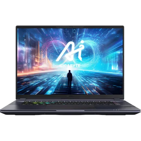 Ноутбук Gigabyte Aorus 16X Core i7 14650HX 16Gb SSD1Tb NVIDIA GeForce RTX4070 8Gb 16" IPS QHD+ (2560x1600) Free DOS grey WiFi BT Cam (ASG-53KZC54SD)