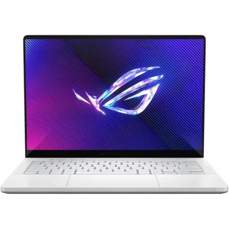 Ноутбук Asus ROG Zephyrus G14 GA403UI-QS094W Ryzen 9 8945HS 32Gb SSD1Tb NVIDIA GeForce RTX4070 8Gb 14" OLED 3K (2880x1800) Windows 11 Home white WiFi BT Cam (90NR0HX2-M004J0)