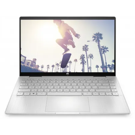 Ноутбук HP Pavilion x360 14-ek1017ci Core i3 1315U 8Gb SSD512Gb Intel UHD Graphics 14" IPS Touch FHD (1920x1080) Free DOS silver WiFi BT Cam (84J79EA)