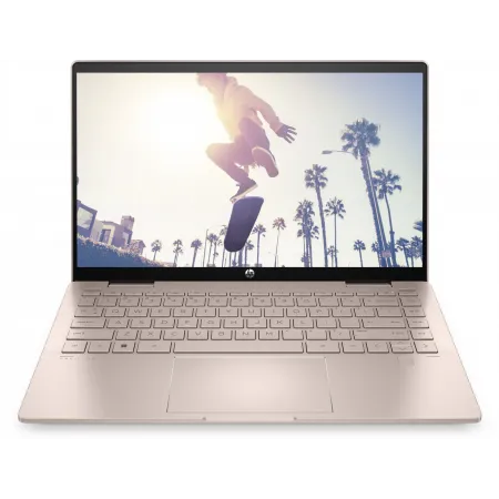 Ноутбук HP Pavilion x360 14-ek2003ci Core 5 120U 16Gb SSD512Gb Intel Graphics 14" IPS Touch FHD (1920x1080) Free DOS rose gold WiFi BT Cam (A1AA0EA)