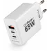 Сетевое зар./устр. Digma Pro DPW6B 65W 3.25A (PD+QC) 2хUSB-C/USB-A универсальное белый (DPW6B5GX12WH)