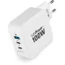Сетевое зар./устр. Digma Pro DPW10B 100W 5A (PD+QC) 2хUSB-C/USB-A универсальное белый (DPW1B0G012WH)