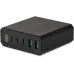 Настольное зар./устр. Digma Pro DPW10A 140W 5A (PD+QC) 3хUSB-C/2xUSB-A универсальное черный (DPW1A4G024BK)