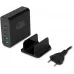 Настольное зар./устр. Digma Pro DPW10A 140W 5A (PD+QC) 3хUSB-C/2xUSB-A универсальное черный (DPW1A4G024BK)