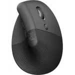 Мышь Logitech Lift графитовый оптическая (4000dpi) silent беспроводная BT/Radio USB для ноутбука (5but)