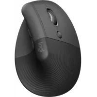 Мышь Logitech Lift графитовый оптическая (4000dpi) silent беспроводная BT/Radio USB для ноутбука (5but)