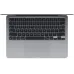 Ноутбук Apple MacBook Air A3113 M3 8 core 16Gb SSD512Gb/10 core GPU 13.6" Liquid Retina (2560x1664) Mac OS grey space WiFi BT Cam (MXCR3LL/A)