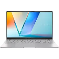 Ноутбук Asus Vivobook S 15 OLED S5507QA-MA013W Snapdragon X Plus X1P-42-100 16Gb SSD1Tb Qualcomm Adreno 15.6" OLED 3K (2880x1620) Windows 11 Home silver WiFi BT Cam (90NB14Q2-M00B40)