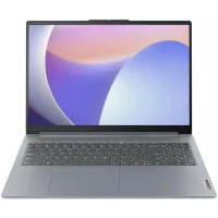 Ноутбук Lenovo IdeaPad Slim 3 15IRU8 Core i3 1305U 8Gb SSD256Gb Intel UHD Graphics 15.6" TN FHD (1920x1080) noOS grey WiFi BT Cam (82X700BWPS)
