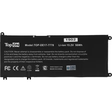 Батарея для ноутбука TopON TOP-DE17-7778 15.2V 3500mAh Li-Ion (103533)