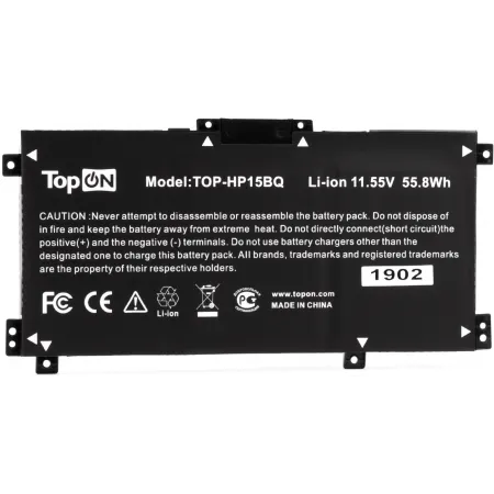 Батарея для ноутбука TopON TOP-HP15BQ 11.55V 4600mAh Li-Ion (103534) Батарея для ноутбука TopON TOP-HP15BQ 11.55V 4600mAh Li-Ion (103534)