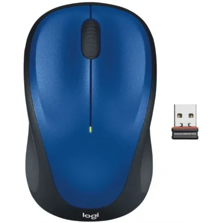 Мышь Logitech M235 синий/черный оптическая (1000dpi) беспроводная USB для ноутбука (2but)