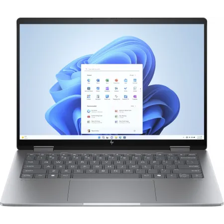 Ноутбук HP Envy x360 14-fa0003ci Ryzen 7 8840HS 16Gb SSD1Tb AMD Radeon 14" IPS Touch WUXGA (1920x1200) Windows 11 Home silver WiFi BT Cam (A33FVEA)