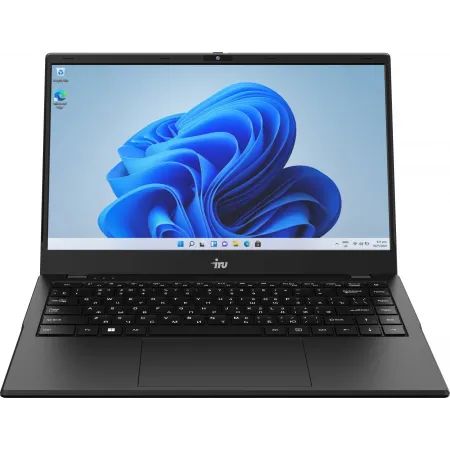 Ноутбук IRU Planio 14ING N100 8Gb SSD256Gb Intel Iris Xe graphics 14" IPS FHD (1920x1080) Windows 11 Professional black 6000mAh (2059098)