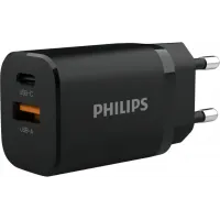 Сетевое зар./устр. Philips DLP5331 30W 1.5A (PD) USB/USB Type-C универсальное черный (DLP5331CB/74)