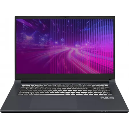 Ноутбук Osio CyberLine C170i-001 Core i5 12600H 16Gb SSD512Gb NVIDIA RTX RTX 3050 6Gb 17.3" IPS FHD (1920x1080) noOS dk.grey WiFi BT Cam 3410mAh