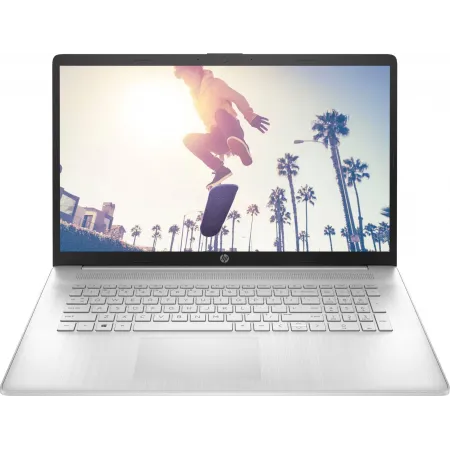 Ноутбук HP 17-cn4014ci Core 3 100U 8Gb SSD512Gb Intel UHD Graphics 17.3" IPS FHD (1920x1080) Free DOS silver WiFi BT Cam (A1AF8EA)