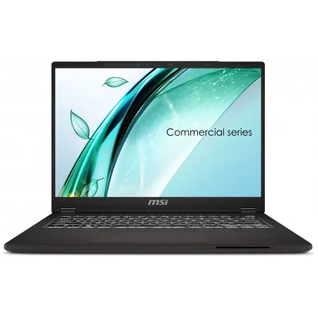 Ноутбук MSI Commercial 14 H A13MG-002US Core i5 13420H 16Gb SSD512Gb Intel Iris Xe graphics 14" IPS FHD+ (1920x1200) Windows 11 Professional Multi Language grey WiFi BT Cam (9S7-14L111-002)