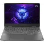 Ноутбук Lenovo LOQ 15IRH8 Core i7 13620H 16Gb SSD512Gb NVIDIA GeForce RTX4050 6Gb 15.6" IPS FHD (1920x1080) без ОС grey WiFi BT Cam (82XV00XSRK)