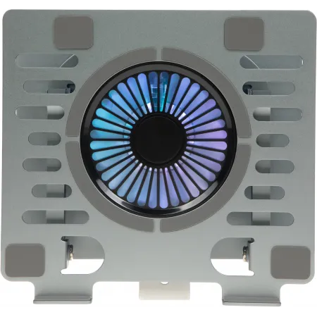 Подставка для ноутбука Digma D-NCP170-1xRGB110-360 17" 240x230x50мм 28дБ 2xUSB 1x 110ммFAN 940г Fan-control алюминий серый