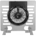 Подставка для ноутбука Digma D-NCP170-1xRGB110-360 17" 240x230x50мм 28дБ 2xUSB 1x 110ммFAN 940г Fan-control алюминий серый