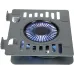 Подставка для ноутбука Digma D-NCP170-1xRGB110-360 17" 240x230x50мм 28дБ 2xUSB 1x 110ммFAN 940г Fan-control алюминий серый