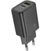 Сетевое зар./устр. Hoco N61 Gentle 20W 3A (PD+QC) USB/USB Type-C универсальное черный (44235)