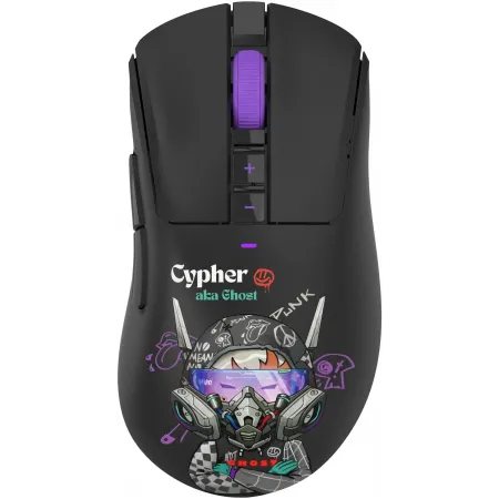 Мышь A4Tech Bloody R73 Pro черный/рисунок оптическая 26000dpi беспров. USB-C 7but (R73 PRO CYPHER GHOST)