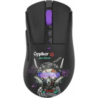 Мышь A4Tech Bloody R73 Ultra Duo черный/рисунок оптическая 20000dpi беспров. USB-C 7but (R73 ULTRA DUO CYPHER GHOST)