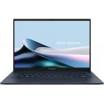 Ноутбук Asus Zenbook 14 OLED UX3405MA-QD1016 Core Ultra 9 185H 32Gb SSD512Gb Intel Arc 14" OLED FHD+ (1920x1200) noOS blue WiFi BT Cam Bag (90NB11R1-M01UB0)