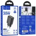 Сетевое зар./устр. Hoco Gentle PD30W+QC3.0 30W 3A (PD+QC) USB/USB Type-C универсальное черный (44358)