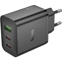 Сетевое зар./устр. Hoco Scenery PD65W 65W 3A (PD) USB/2xUSB Type-C универсальное черный (41098)