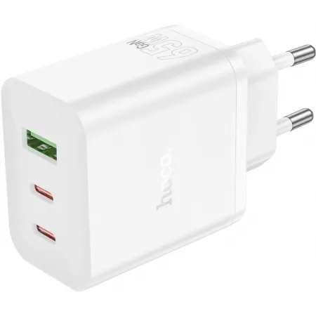 Сетевое зар./устр. Hoco Scenery PD65W 65W 3A (PD) USB/2xUSB Type-C универсальное белый (41104)