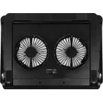 Подставка для ноутбука Digma D-NCP170-2x110RGB 18" 400x288x45мм 52дБ 2xUSB 2x 110ммFAN 1250г Fan-control металл/пластик черный