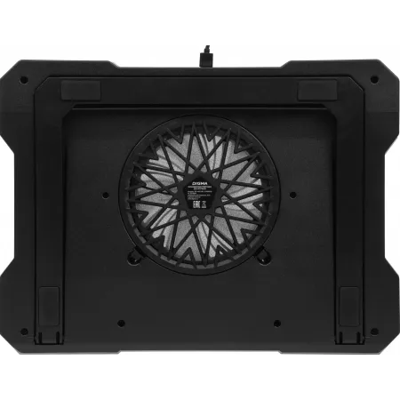 Подставка для ноутбука Digma D-NCP190-1x100RGB 19" 428x316x58мм 52дБ 2xUSB 1x 140ммFAN 1280г Fan-control металл/пластик черный