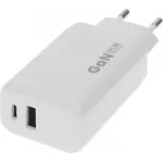 Сетевое зар./устр. BoraSCO 65W 3.25A+3A (PD+QC) USB/USB Type-C универсальное белый (52584)